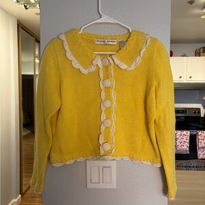Vintage Michael Simon Yellow Cardigan